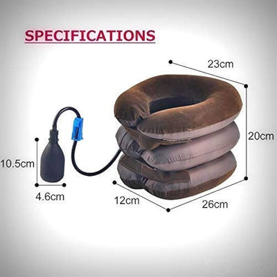 NECK AIR COLLAR TRACTORS FOR CERVICAL SPINE THREE LAYERS