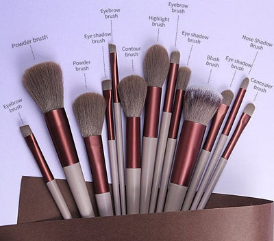 13 Pcs Professional Makeup Brushes Set.