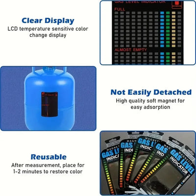 Magnetic Gas Level Indicator For Kitchen